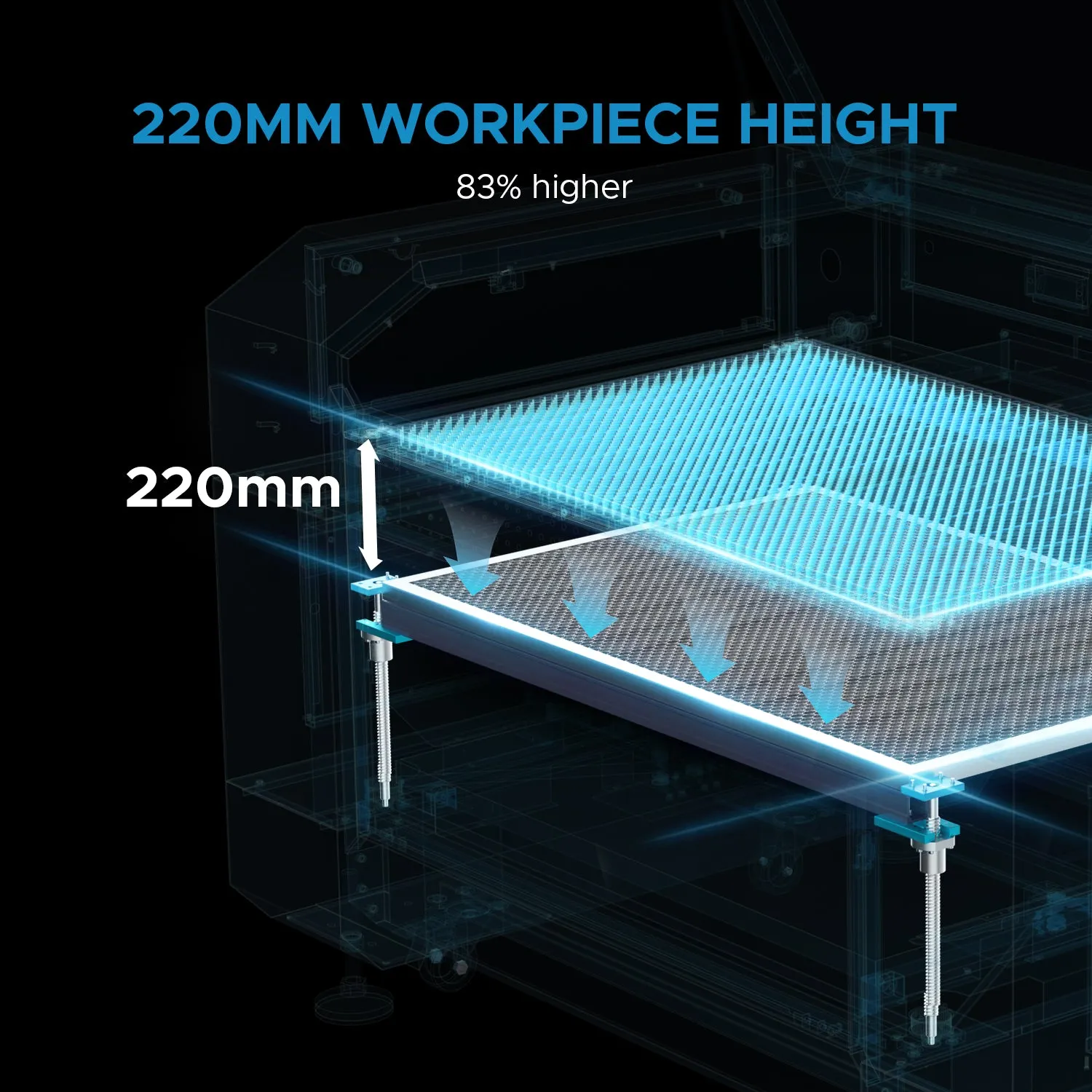 100W CO2 Laser Cutter and Engraver with 1000x600mm Engraving Area with Auto Focus| PRONTO 45