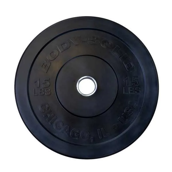 Body Solid 260Lb Chicago Extreme Bumper Plate Set OBPXC260