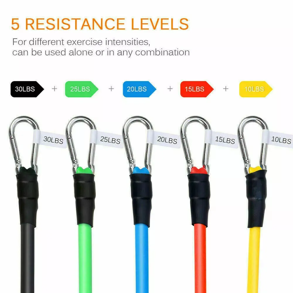 Brand New Resistance Exercise Bands Workout Yoga Fitness CrossFit Training Home