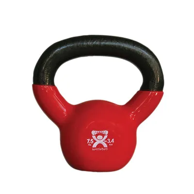 CanDo vinyl-coated kettlebell - 5-piece set (1 each: 5, 7.5, 10, 15, 20 lb)