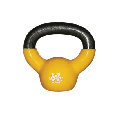 CanDo vinyl-coated kettlebell - 5-piece set (1 each: 5, 7.5, 10, 15, 20 lb)