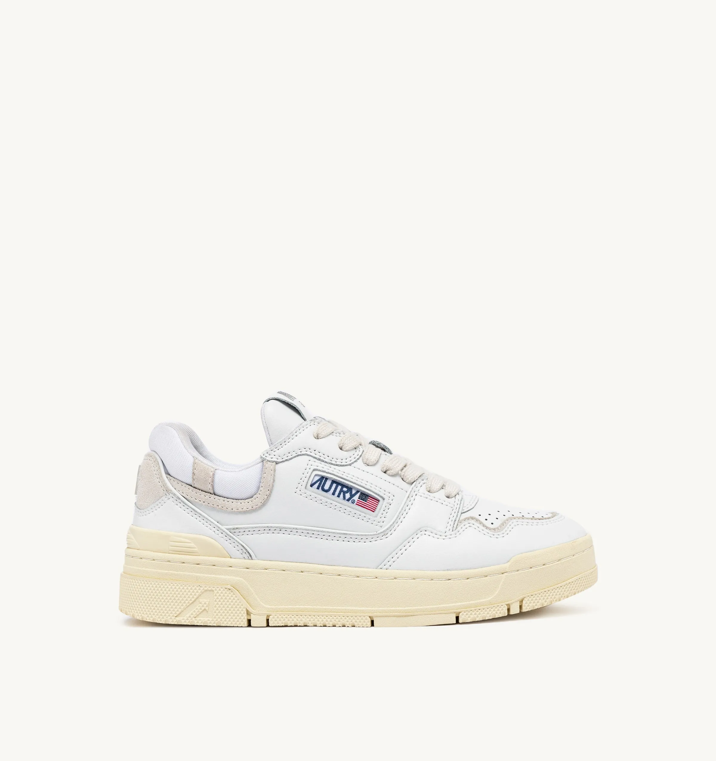 CLC Low Top Trainers in Multi Mat White