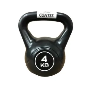 CONTES 4Kg PVC kettlebell with sand and anti-chafing handle