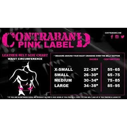 Contraband Pink Label 4047 Womens 5in Foam Padded Weight Lifting Belt