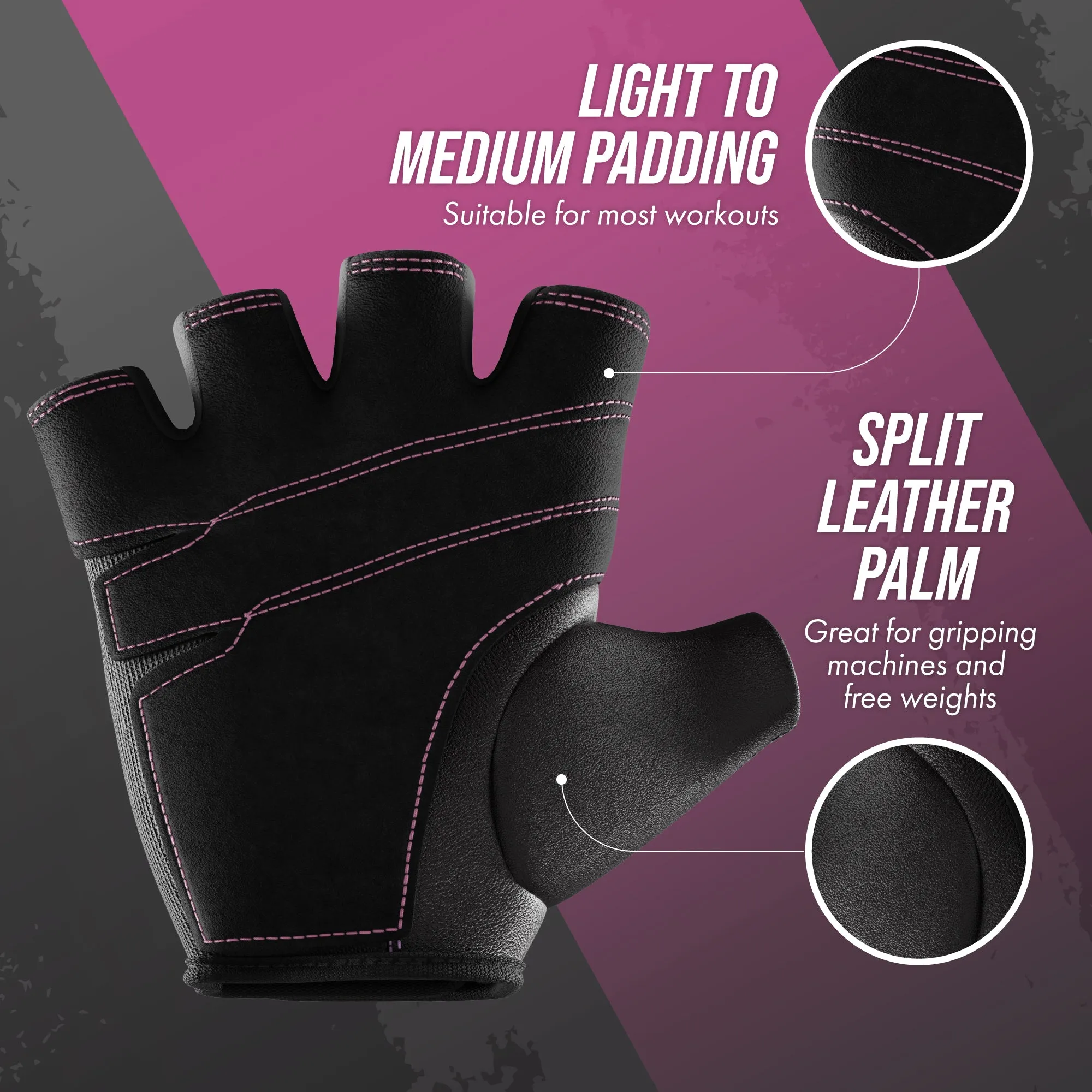 Contraband Pink Label 5057 Womens Basic Lifting Gloves (Pair)