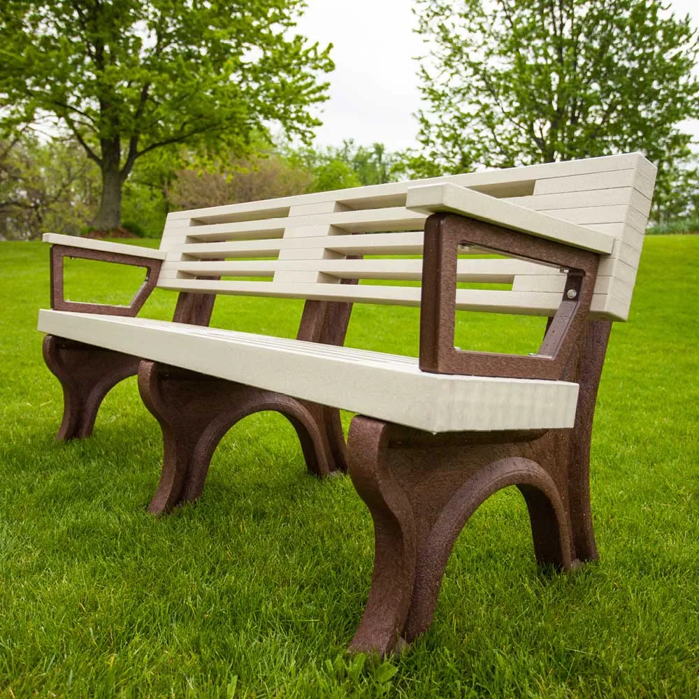 Elite Park Bench, Recycled Plastic