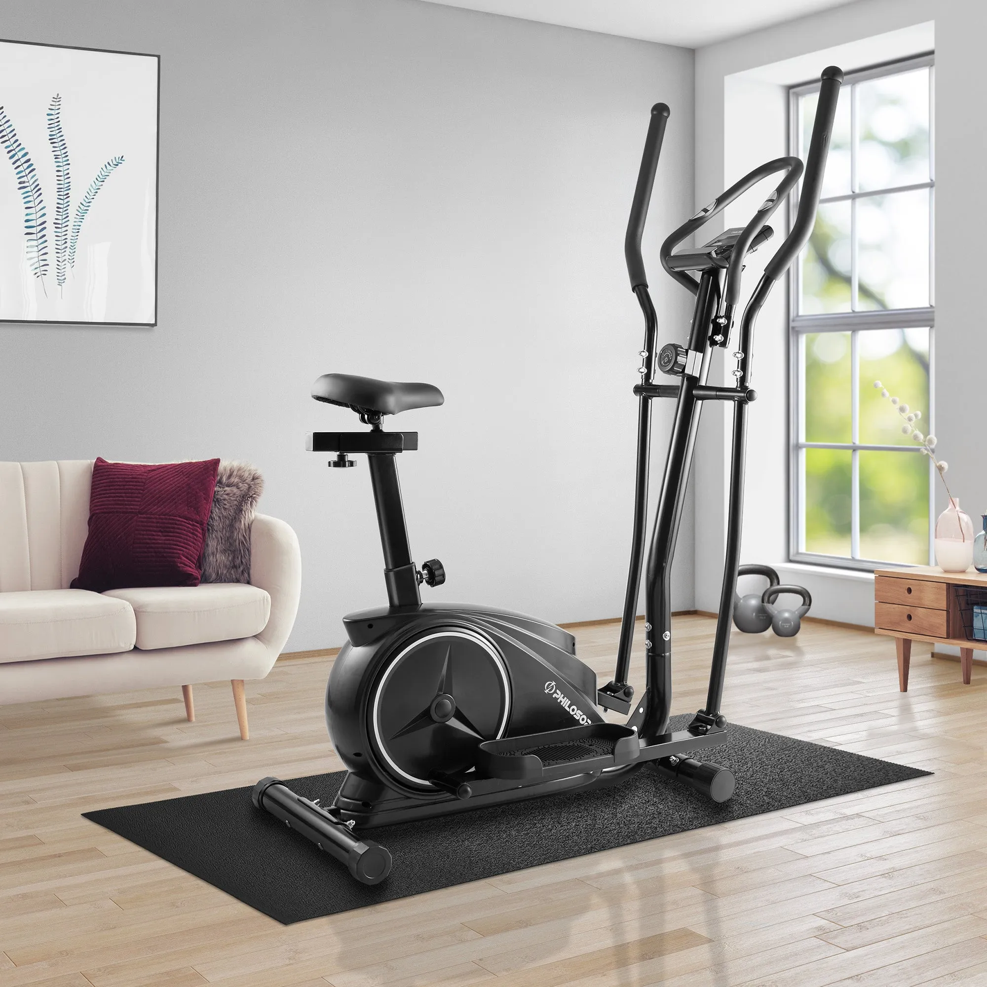 Elliptical Exercise Machine with Seat