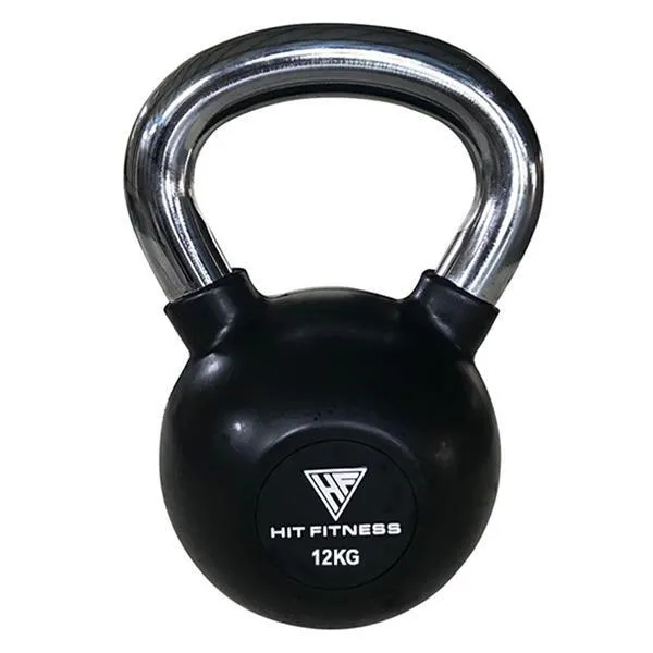 Hit Fitness Chrome Handle Kettlebell Set | 8kg, 10kg and 12kg