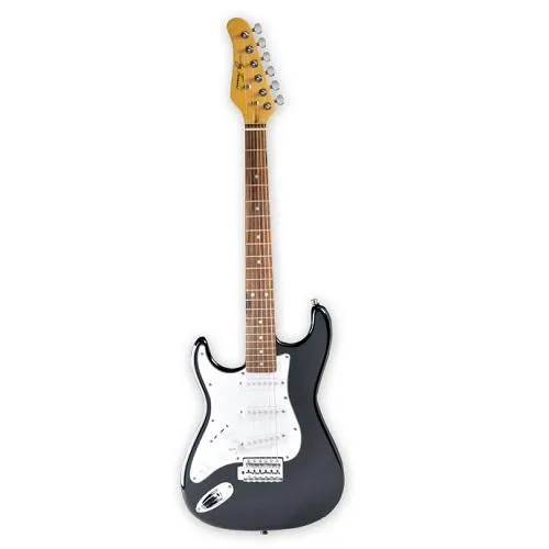 Jay Turser 30 Series Left-Handed Electric Guitar - 3/4 Size (Black)