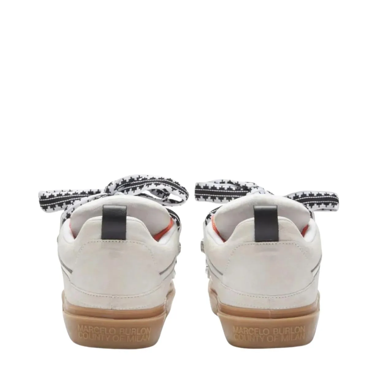 Marcelo Burlon Ticinella Lace Up White Trainers