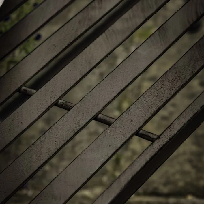 Matera Outdoor Bench - noir