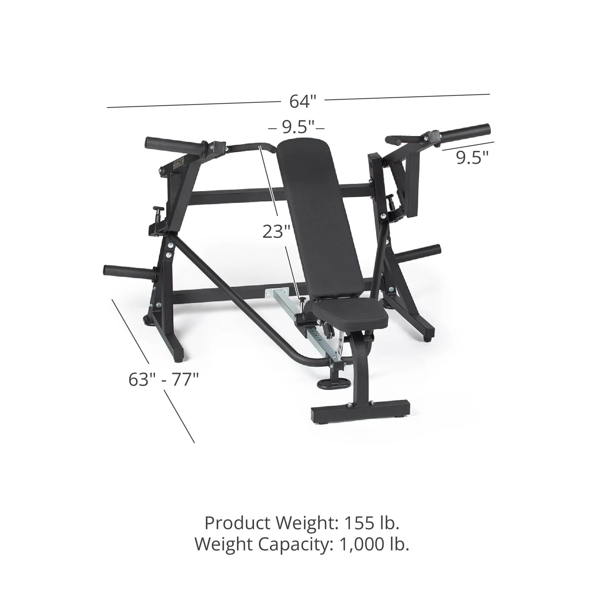 Plate Loaded Chest Press Machine