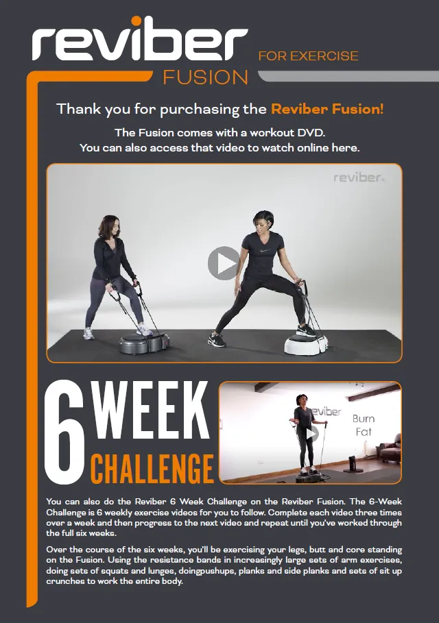 Reviber Fusion Oscillating Vibration Plate Exerciser