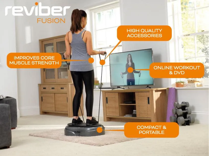 Reviber Fusion Oscillating Vibration Plate Exerciser