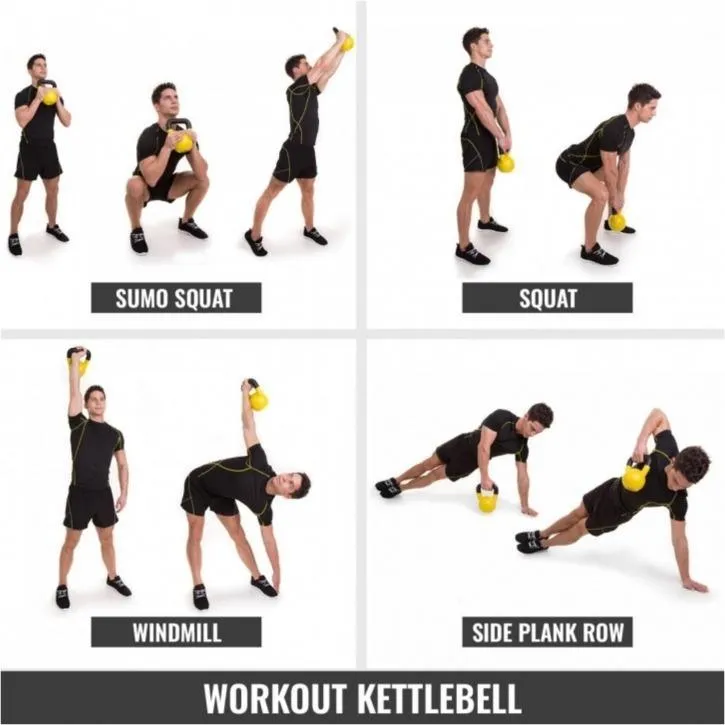 Rubber Coated Kettlebell 12KG