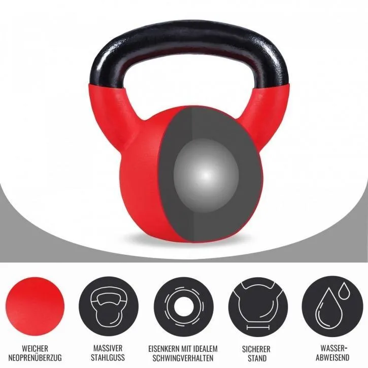 Rubber Coated Kettlebell 12KG