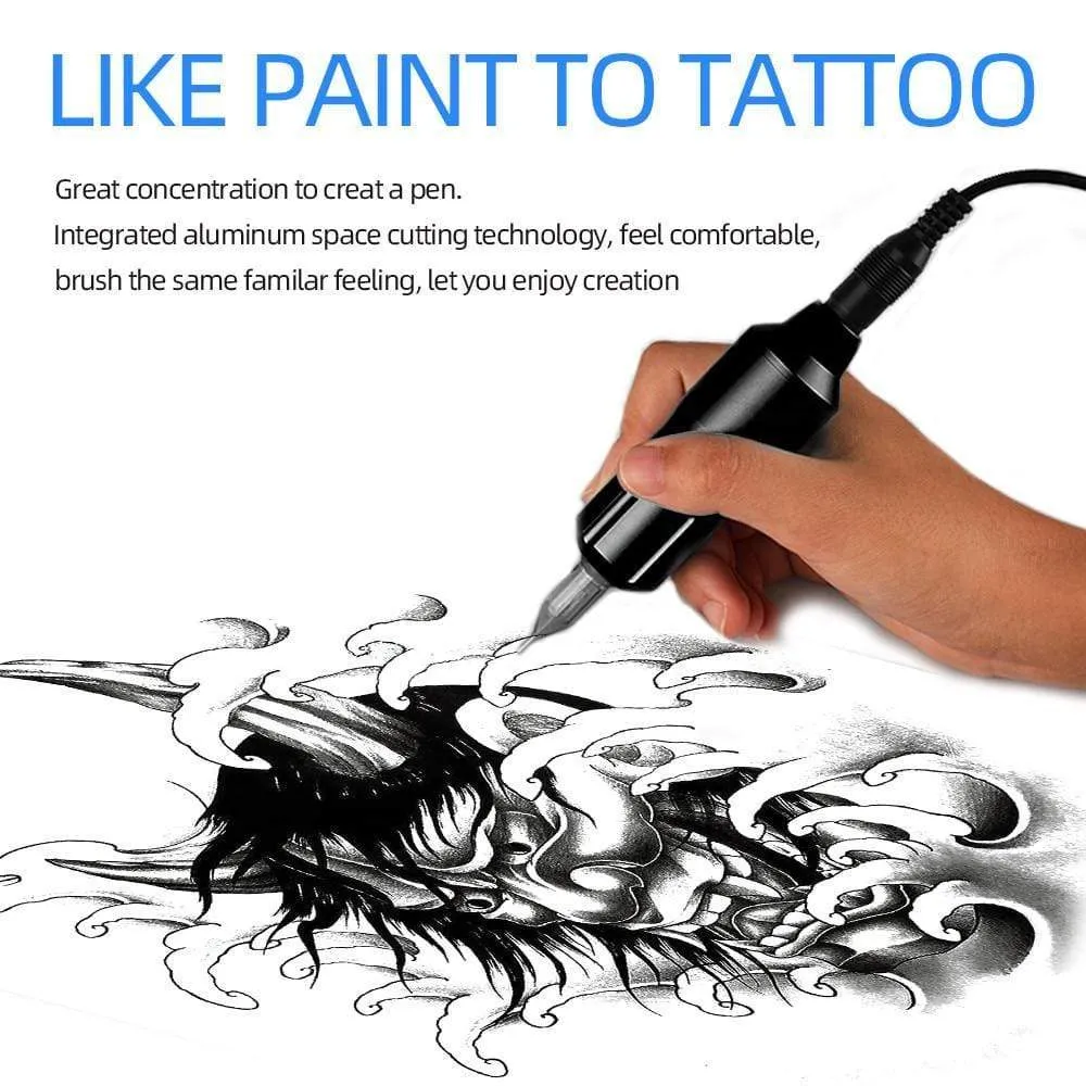 Tattoo Pen Rotary RCA Tattoo Machine Gun Shader Liner Electric Motor Tattoo Cartridge Needles Permanent Makeup for Tattooist