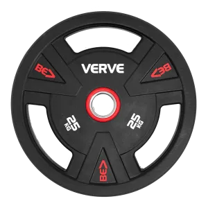 VERVE BE> PU Coated Tri Grip Olympic Plates