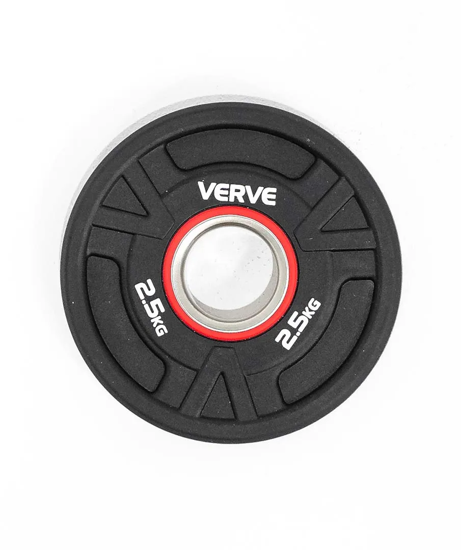 VERVE BE> PU Coated Tri Grip Olympic Plates