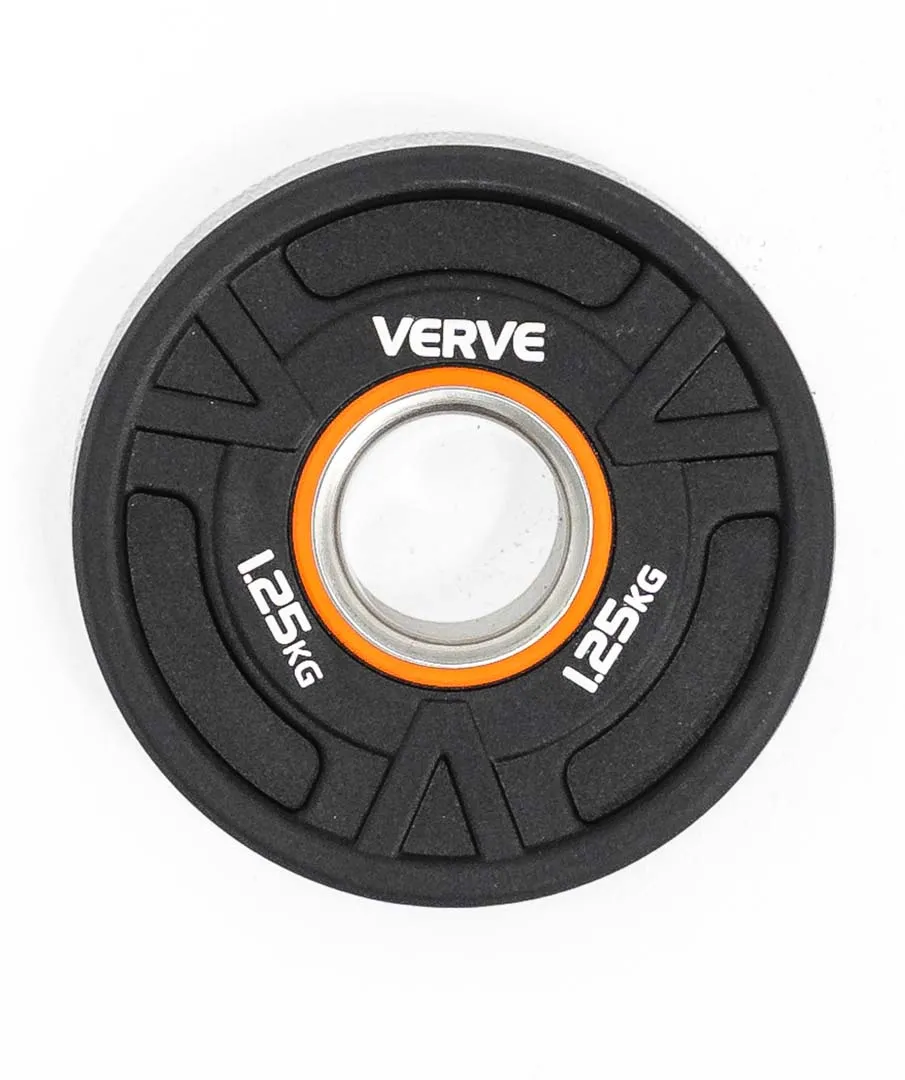 VERVE BE> PU Coated Tri Grip Olympic Plates