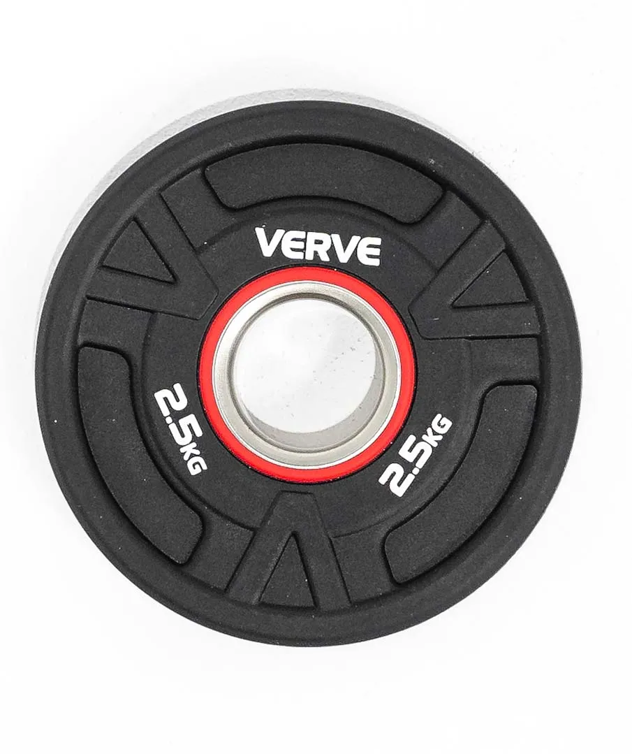 VERVE BE> PU Coated Tri Grip Olympic Plates