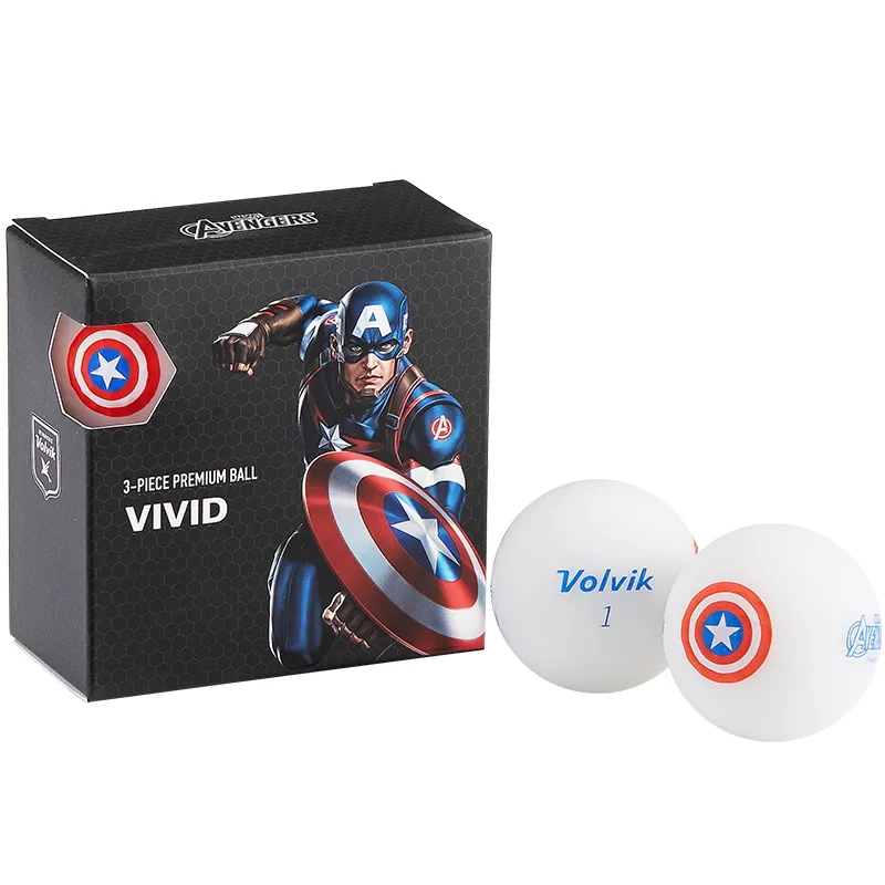 Volvik Marvel Character Golf Ball 4 pack