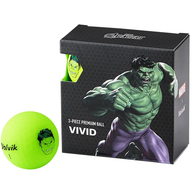 Volvik Marvel Character Golf Ball 4 pack